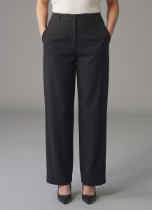 SQEW Loose Fit Women Black Trousers