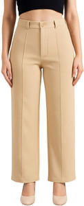 Belfry Regular Fit Women Beige Trousers