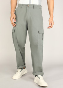 WROGN Loose Fit Men Grey Trousers