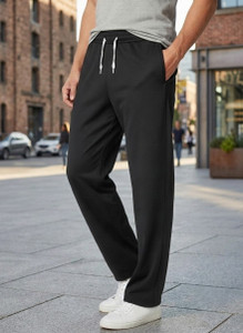 INDICLUB Regular Fit Men Black Trousers - Image 5