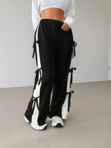 BB COLLECTION Relaxed Women Black Trousers