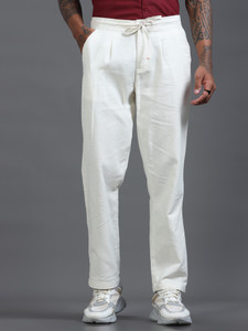 Roadster Relaxed Men White Trousers - Image 5
