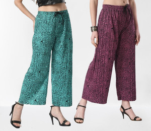 GLADLY Relaxed Women Green, Brown Trousers
