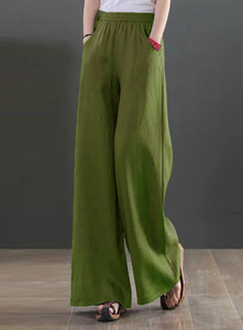 KOTTY Loose Fit Women Green Trousers