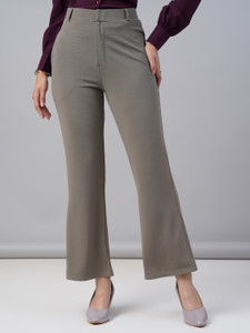 fithub Regular Fit Women Grey Trousers