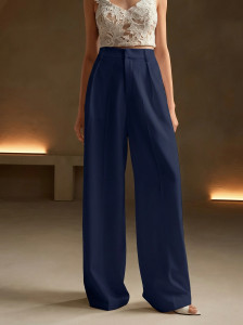 Dolsia Regular Fit Women Blue Trousers