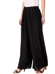 MIXFIT Relaxed Women Black Trousers