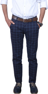 FUBAR Slim Fit Men Blue Trousers