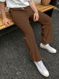 Rajovati Loose Fit Men Brown Trousers