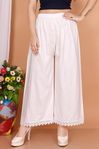 AR GARMENTS Comfort Fit Women White Trousers