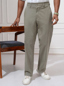 LOCOMOTIVE Regular Fit Men Light Green Trousers