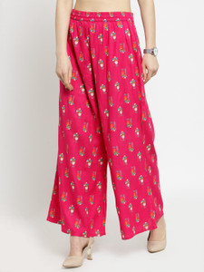 Varanga Regular Fit Women Pink Trousers