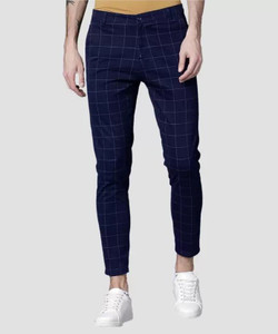 Tanip Slim Fit Men Blue Trousers