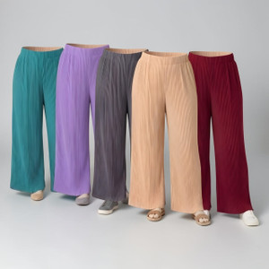 Firdous Comfort Fit Women Beige, Dark Green, Purple, Grey, Maroon Trousers