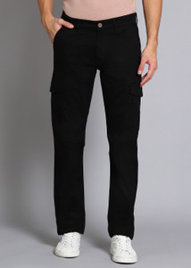 वरोगन पुरुषों के लिए काला स्ट्रेट फिट ट्राउज़र्स