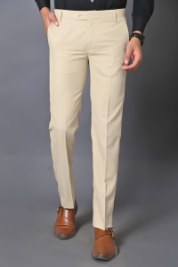 El Cielo Regular Fit Men Beige Trousers - Image 5