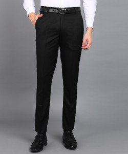METRONAUT Slim Fit Men Black Trousers