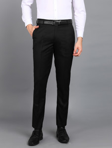 PROVOGUE Slim Fit Men Black Trousers