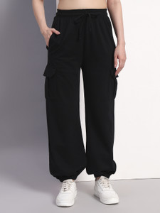 Q-Rious Regular Fit Women Black Trousers