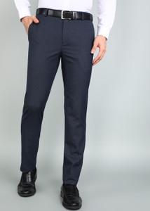 Raymond Slim Fit Men Dark Blue Trousers