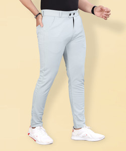 COMBRAIDED Regular Fit Men Black Trousers