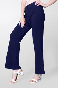 BRIXXOS Comfort Fit Women Blue Trousers