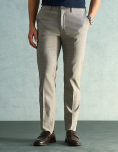 ARROW Slim Fit Men Grey Trousers
