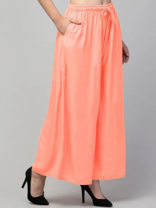 BLQWEAR Flared Women Pink Trousers