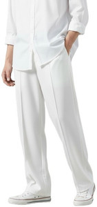 SAVAYO Loose Fit Men White Trousers - Image 5
