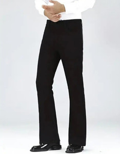 Nufair Flared Men Black Trousers