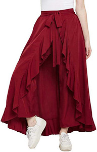 SASHTI COLLECTION Flared Women Maroon Trousers