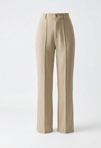 STYLE REGAIN Comfort Fit, Regular Fit Women Cream Trousers