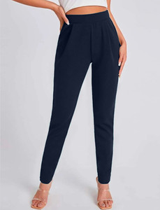 Dream Beauty Fashion Slim Fit Women Dark Blue Trousers