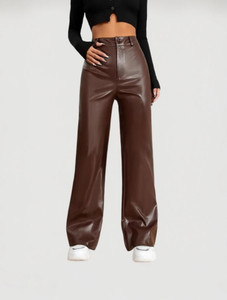 TANDUL Regular Fit Women Brown Trousers
