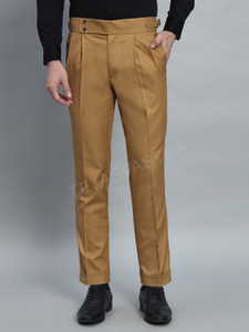 FASHIONEMPIRE Regular Fit Men Brown Trousers