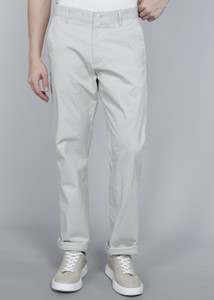 Blackberrys Slim Fit Men Light Green Trousers