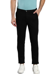 Dennis Lingo Tapered Men Black Trousers