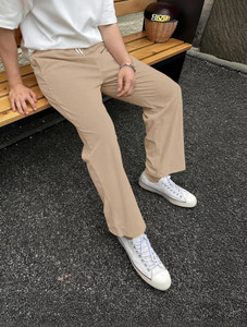 COMBRAIDED Loose Fit Men Beige Trousers - Image 6