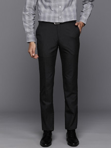 Raymond Slim Fit Men Black Trousers