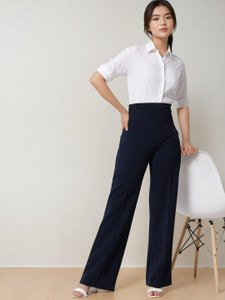 KOTTY Regular Fit Women Blue Trousers