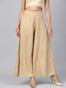 Juniper Flared Women Gold Trousers