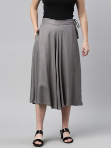 LAYA Regular Fit Women Grey Trousers