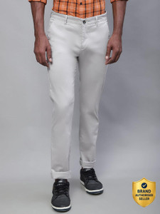 CANTABIL Regular Fit Men White Trousers