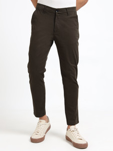 u.s.pitchers Slim Fit Men Brown Trousers