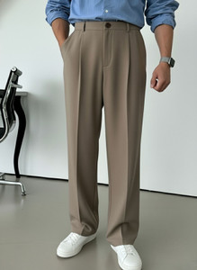 INDICLUB Relaxed Men Brown Trousers - Image 6
