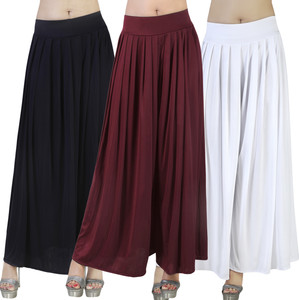 Zariya Enterprises Flared Women Black, Maroon, White Trousers