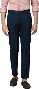 PARK AVENUE Regular Fit Men Blue Trousers