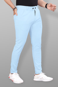 MiraMichi Regular Fit Men Silver Trousers