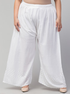 MISS DESIRE Regular Fit Women White Trousers