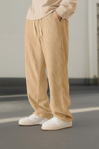 Fabflee Regular Fit Men Beige Trousers